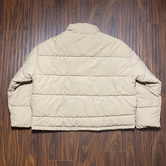 NWOT MESHKI Light Taupe Nylon Puffer Jacket - Picture 8 of 14